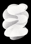 Black & White Grain Layer Abstract