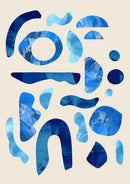 Blue Pepples On The Beach