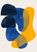 Blue and Yellow Abstract
