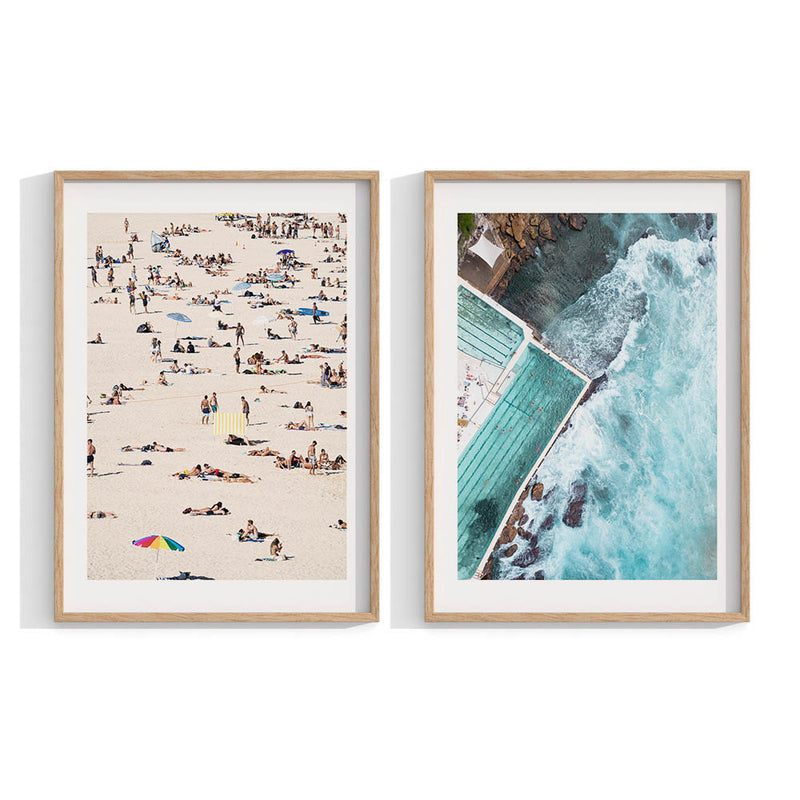 Bondi Beach (Set of 2) Mini - A4 (Set of 2) / Print Only