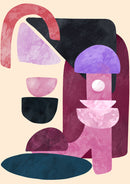 Modern Abstracts in Purple