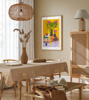 Proteas & Black Tea on Sunflower Gold Mini - A4 / Print Only