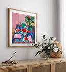 Watermelon & Minty Tea for Two Mini - 12x12 inches / Print Only