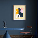 Abstract in Blue, Pink and Yellow (Medium - A2 / Print Only)