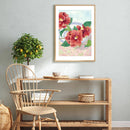 Camellias and Blue and White Bowl (Mini - A4 / Print Only)