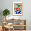 Red Camellias and Lao Weaving