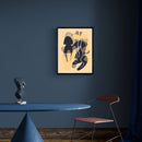 Abstracts in Mustard and Off-Black