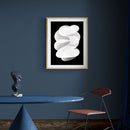 Black & White Grain Layer Abstract