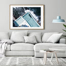 Icebergs Electric Blue