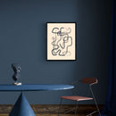 Chalky Line Abstract