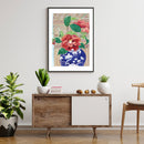 Red Camellias and Lao Weaving