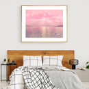 Kiss in the Lake at Sunset