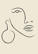 Abstract Earring Portrait