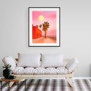 Super Moon at Sunset