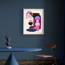 Modern Abstracts in Purple