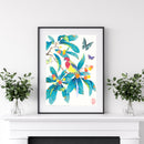 Eastern Rosella and Loquats