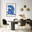 Blue Nude in Leaf Style