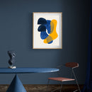 Blue and Yellow Abstract