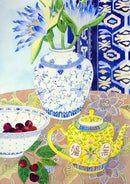 Waterlillies and Yellow Teapot