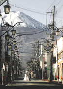 Wedding Couple at Fujiyoshida, Mount Fuji