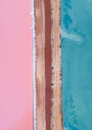 Western Australia Salt Lake III (Small / White Framed)